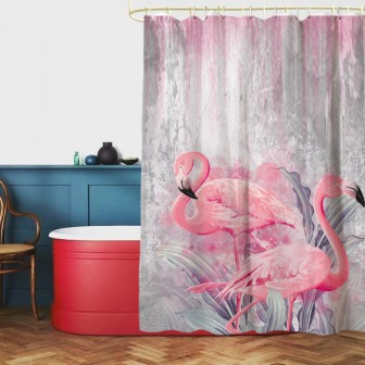 Shower Curtain Flamingo 180 x 200 cm