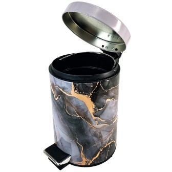 Bathroom Bin Marble Abstract 3 Litres