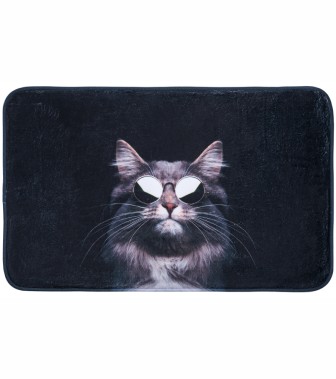 Bath Rug Cool Cat 70 x 110 cm