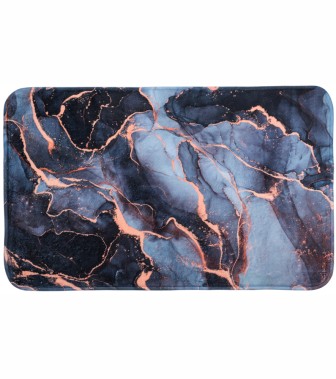 Bath Rug Marble Abstract 70 x 110 cm