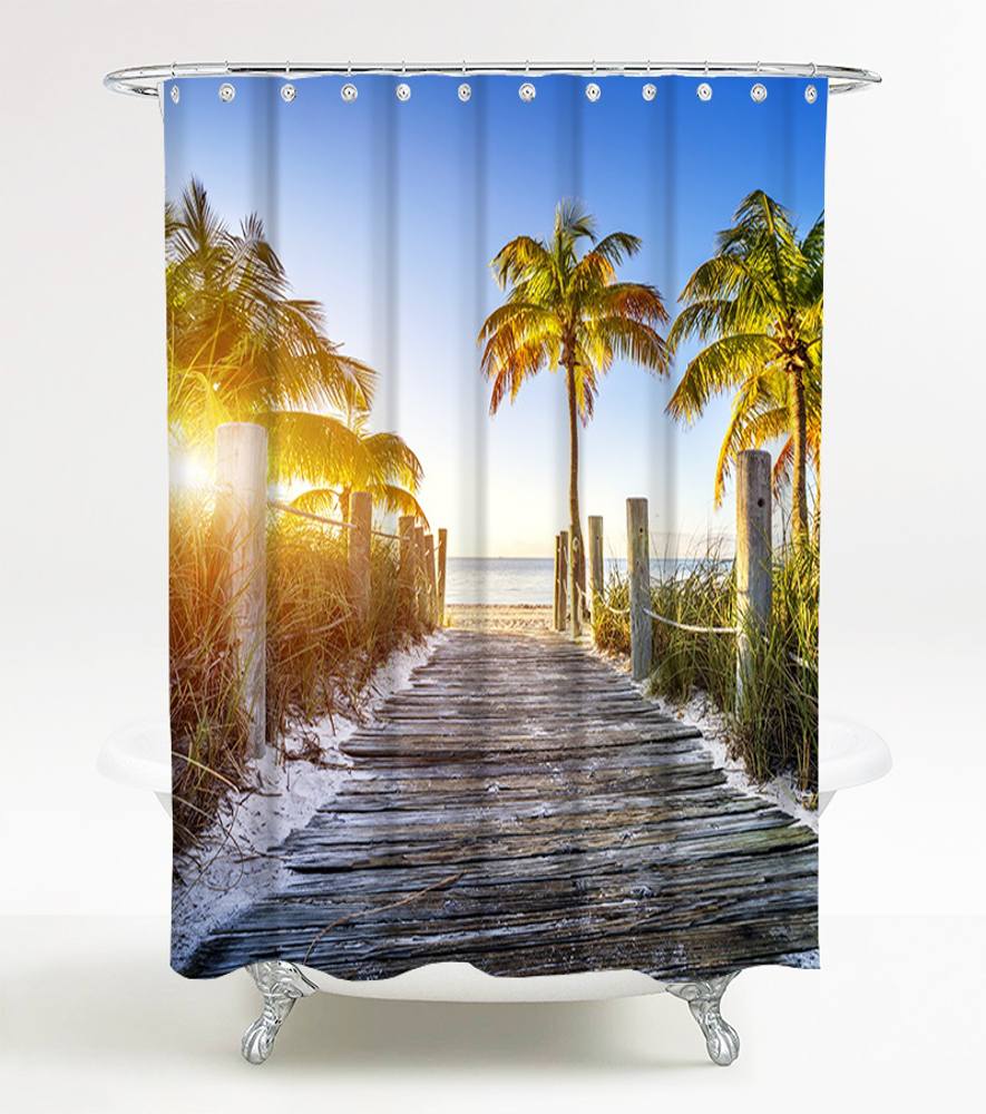 Shower Curtain Fort Lauderdale 180 x 200 cm-D774494