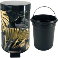 Bathroom Bin Golden Leaves 3 Litres