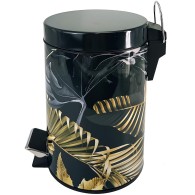 Bathroom Bin Golden Leaves 3 Litres